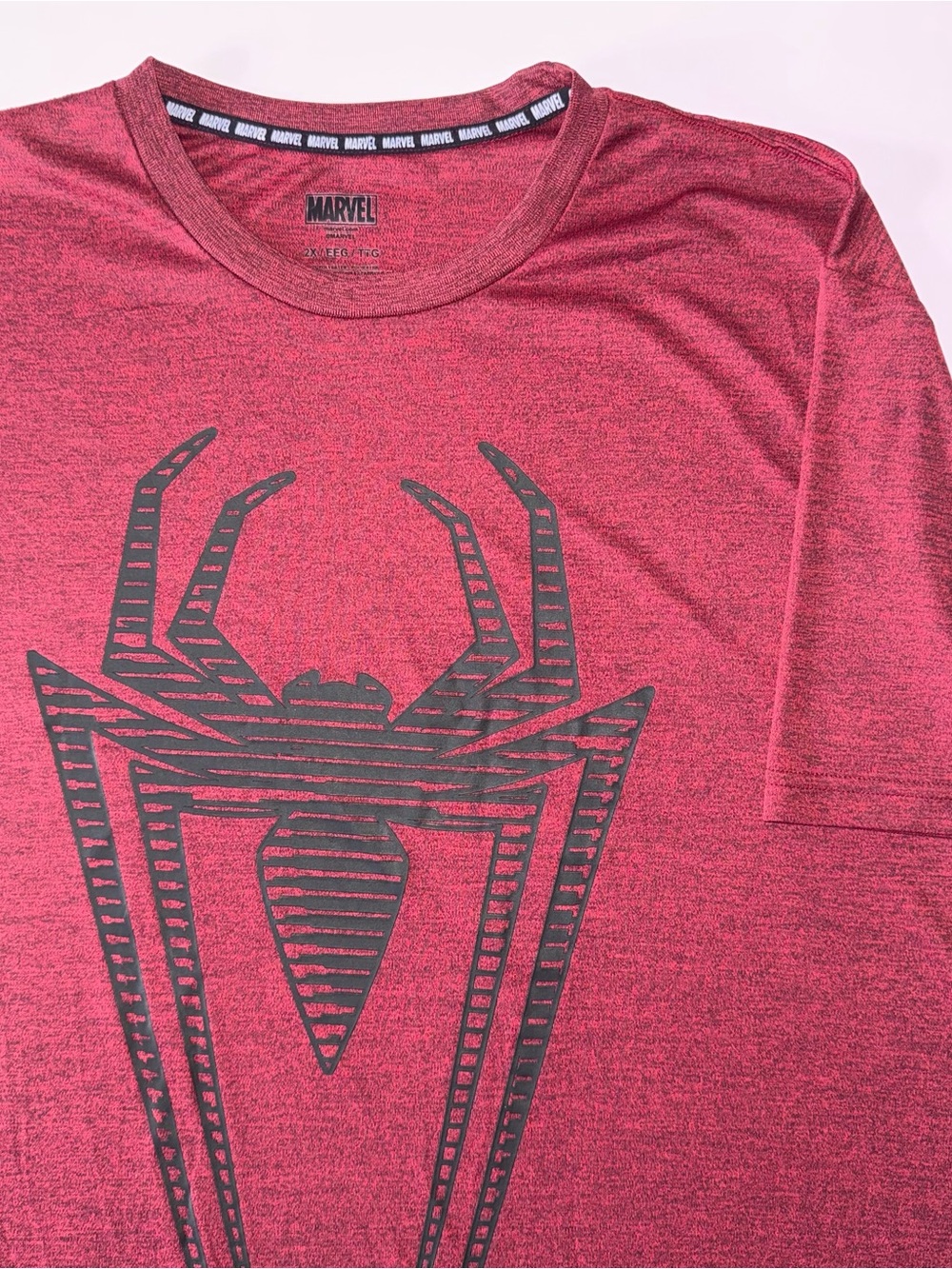 Marvel Spider-Man Hero Elite Graphic T Shirt Men's 2XL Red Performance